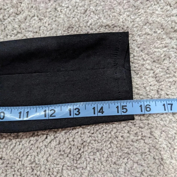 Poetry Black Peplum Blazer With Puff Shoulder Zipper front size S - Picture 8 of 9